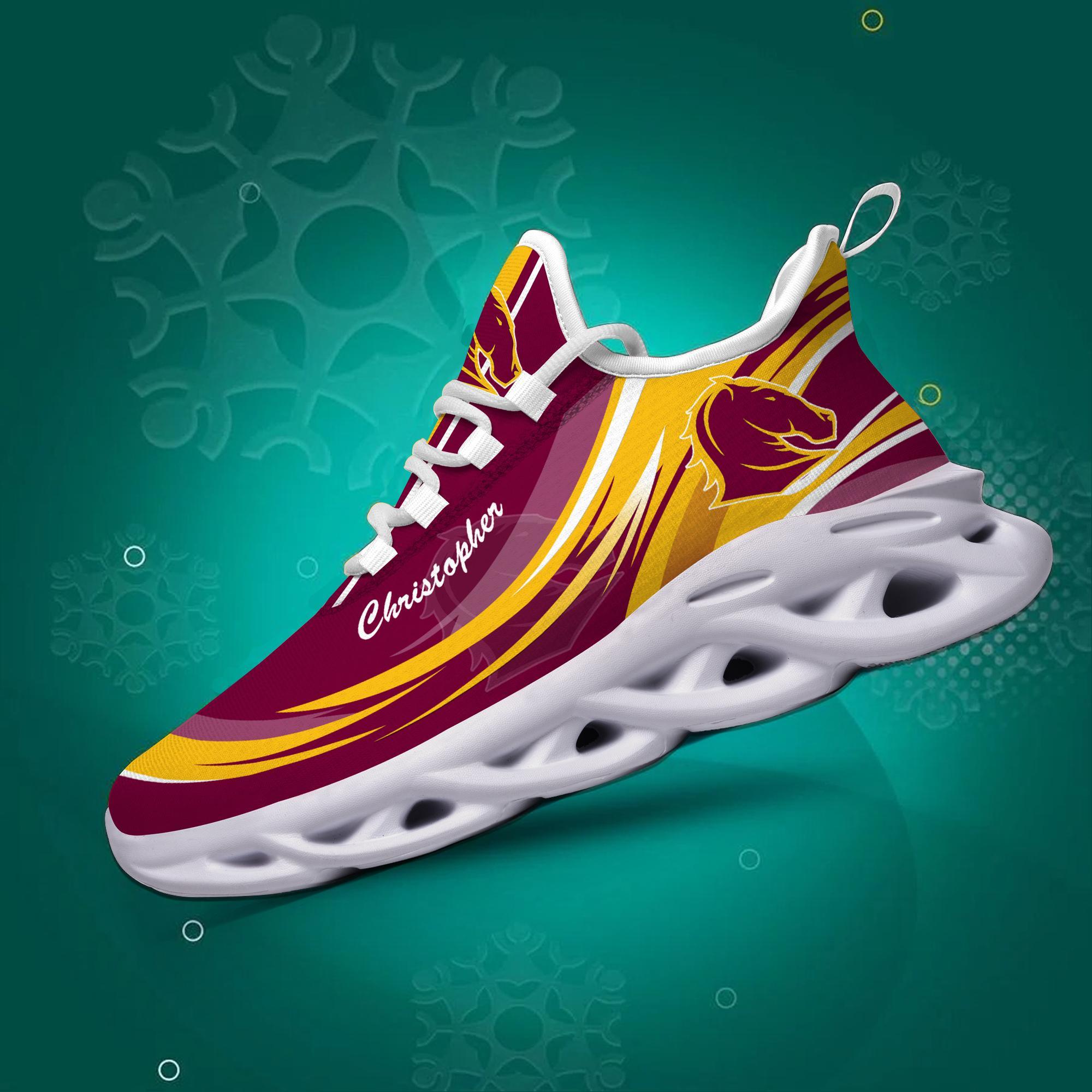 Personalized Brisbane Broncos Max Soul Shoes Sneakers for Men And Women – NFL Football Fan Shoes, Team Sneakers - Image 3