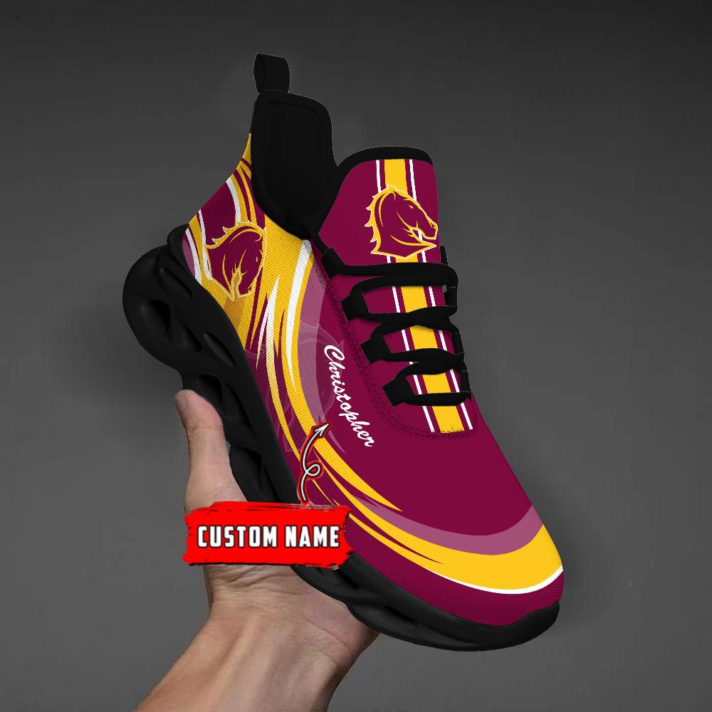 Personalized Brisbane Broncos Max Soul Shoes Sneakers for Men And Women – NFL Football Fan Shoes, Team Sneakers - Image 5