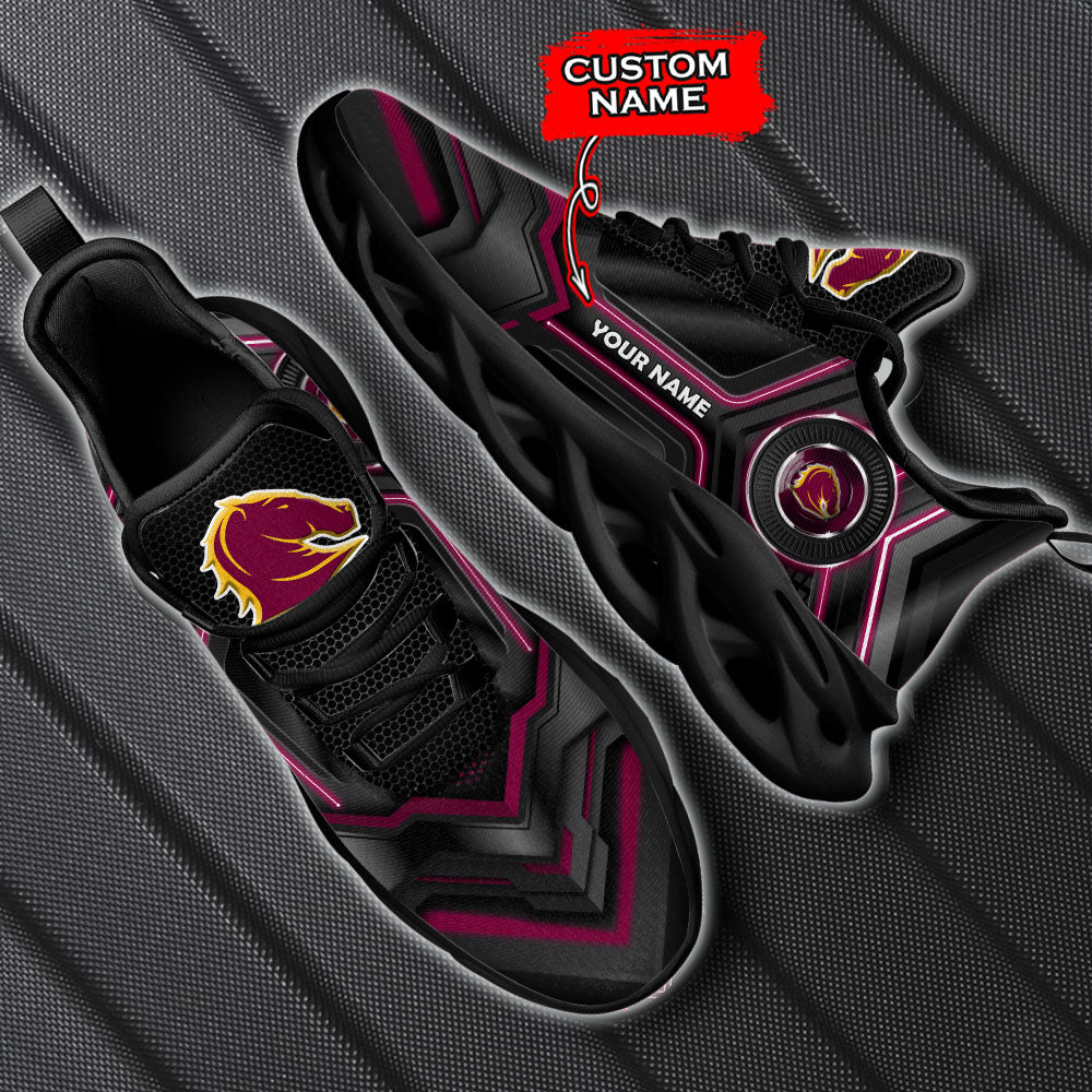 Personalized Brisbane Broncos NRL Max Soul Shoes Sneakers for Men And Women – NFL Football Fan Shoes, Team Sneakers - Image 5