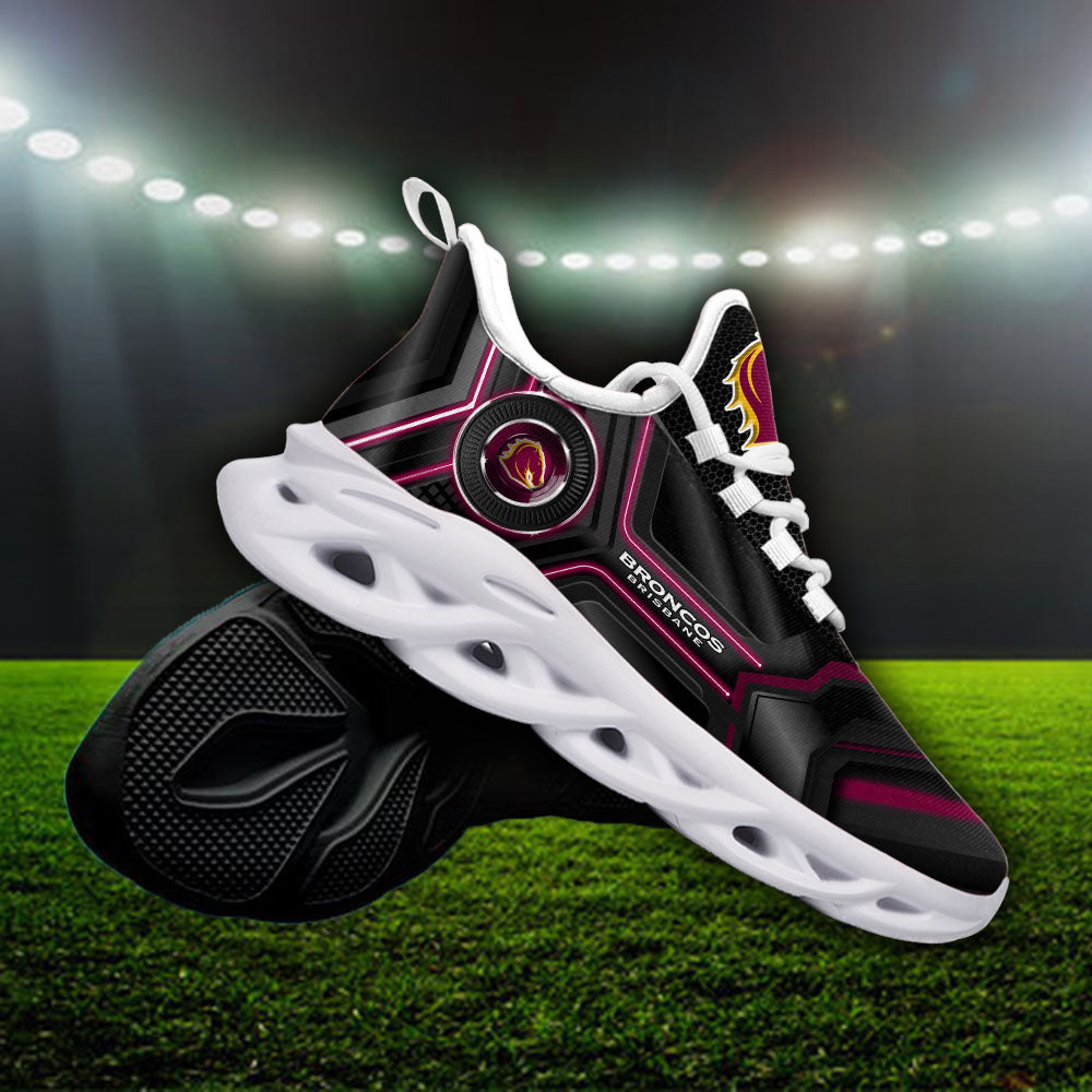 Personalized Brisbane Broncos NRL Max Soul Shoes Sneakers for Men And Women – NFL Football Fan Shoes, Team Sneakers - Image 3