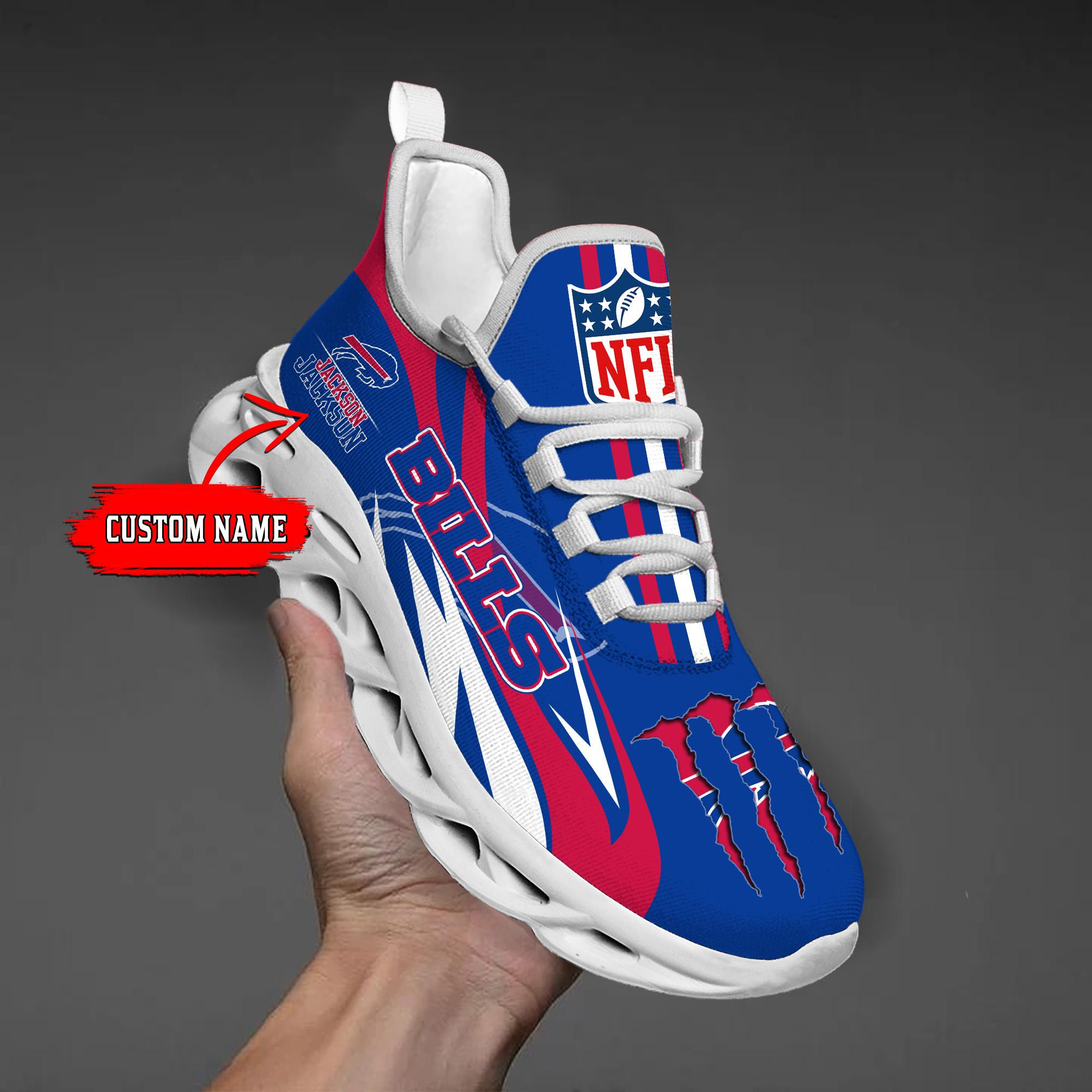 Personalized Buffalo Bills Max Soul Shoes Sneakers for Men And Women – NFL Football Fan Shoes, Team Sneakers