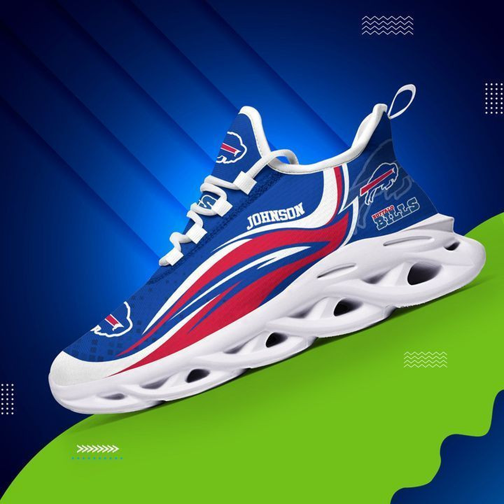 Personalized Buffalo Bills Max Soul Shoes Sneakers for Men And Women – NFL Football Fan Shoes, Team Sneakers