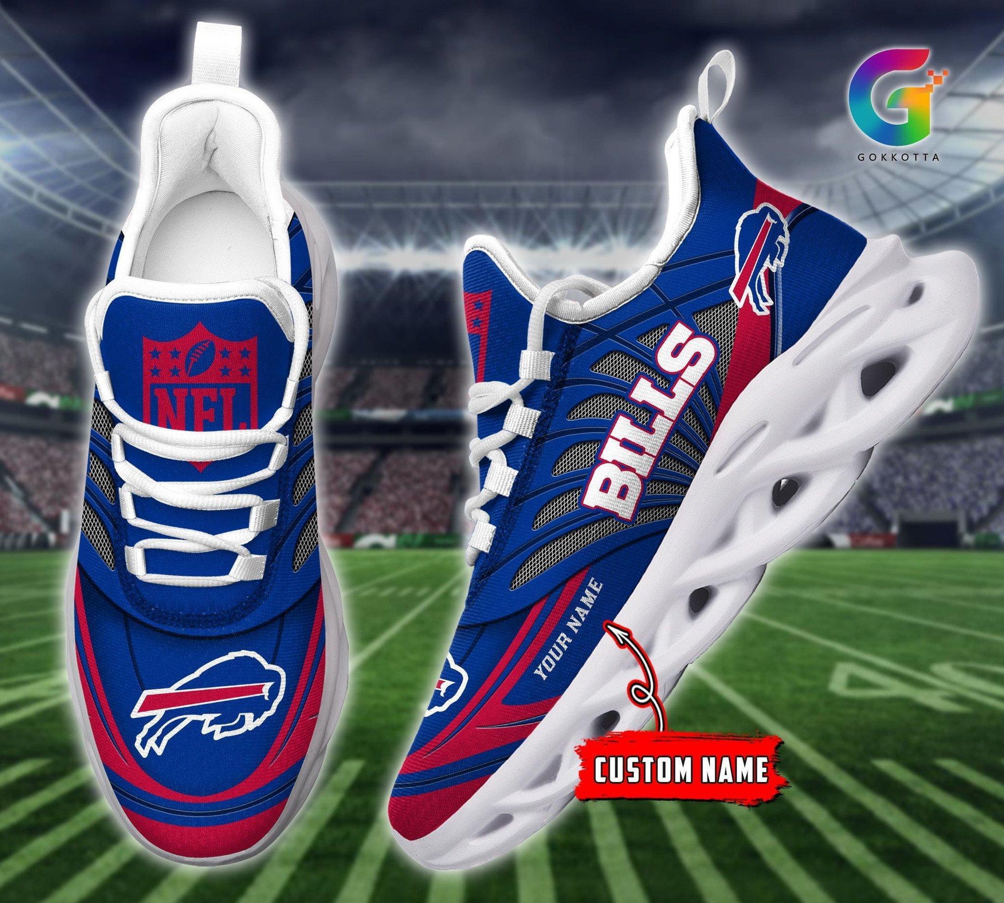 Personalized Buffalo Bills Max Soul Shoes Sneakers for Men And Women – NFL Football Fan Shoes, Team Sneakers