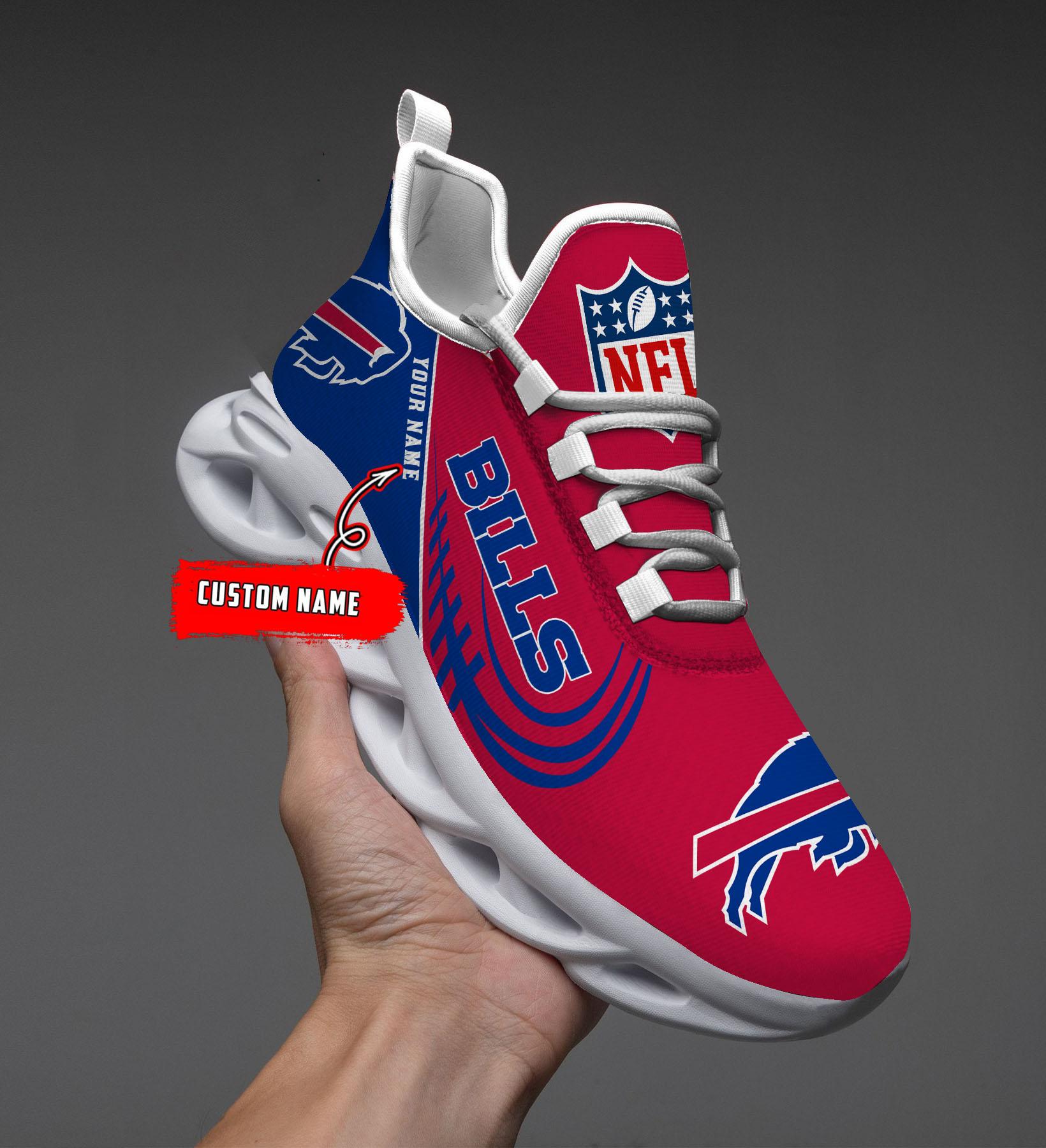 Personalized Buffalo Bills Max Soul Shoes Sneakers for Men And Women – NFL Football Fan Shoes, Team Sneakers