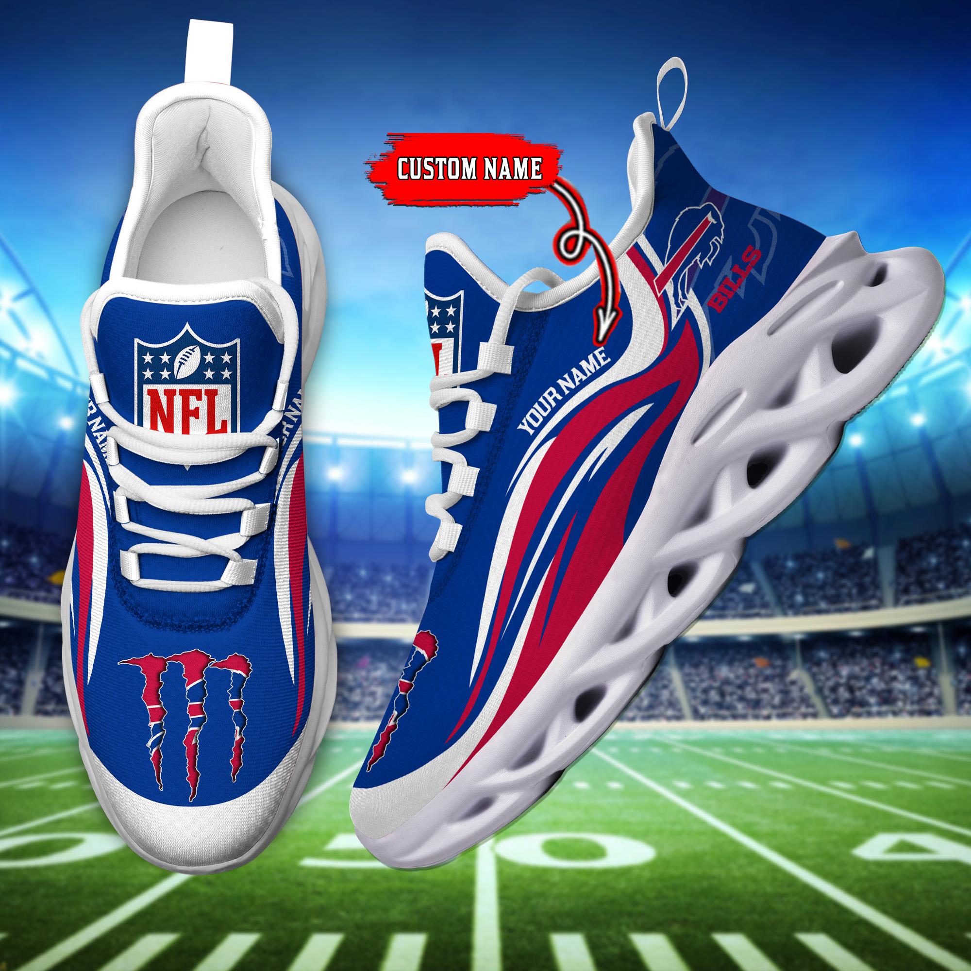 Personalized Buffalo Bills Max Soul Shoes Sneakers for Men And Women – NFL Football Fan Shoes, Team Sneakers