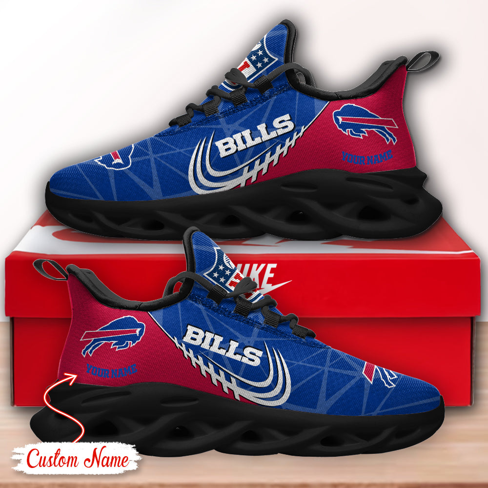 Personalized Buffalo Bills NFL Max Soul Shoes Sneakers for Men And Women – NFL Football Fan Shoes, Team Sneakers