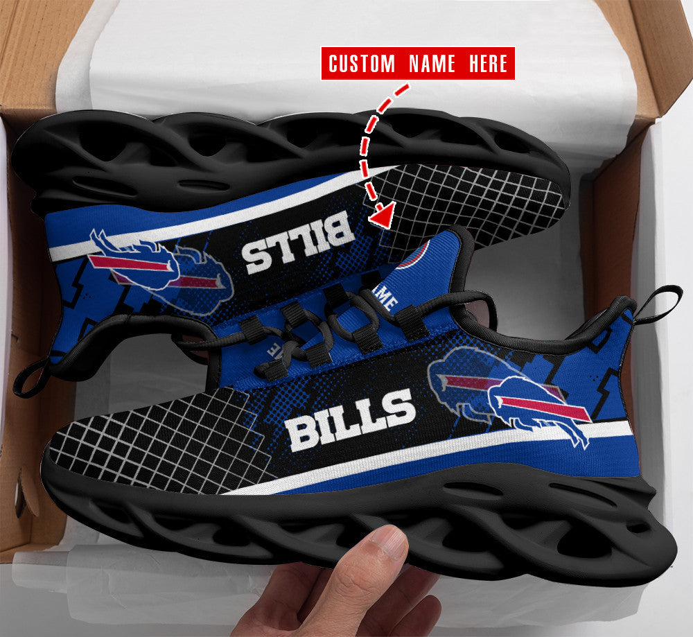 Personalized Buffalo Bills NFL Max Soul Shoes Sneakers for Men And Women – NFL Football Fan Shoes, Team Sneakers - Image 3