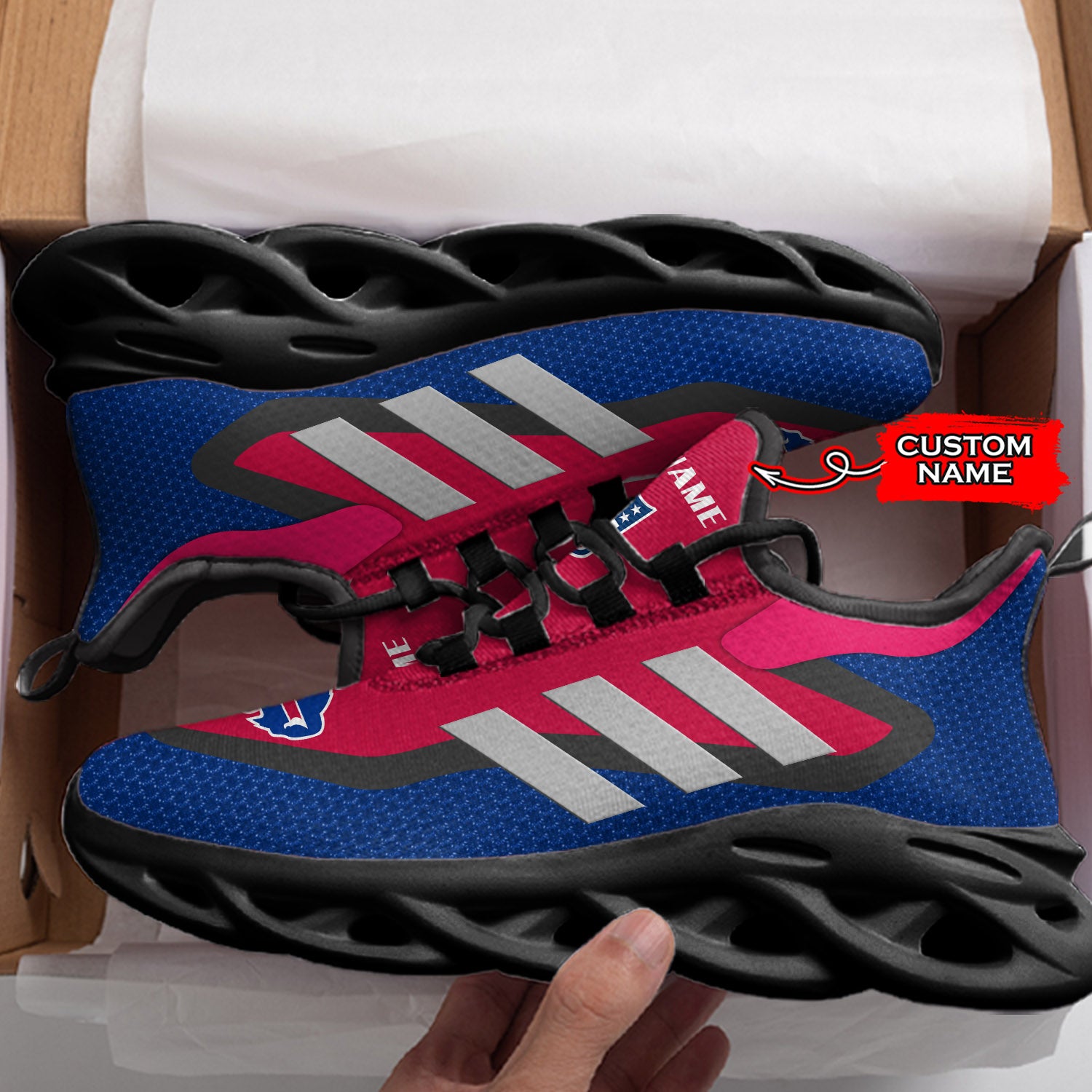 Personalized Buffalo Bills NFL Max Soul Shoes Sneakers for Men And Women – NFL Football Fan Shoes, Team Sneakers - Image 4