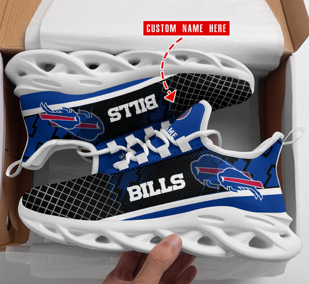Personalized Buffalo Bills NFL Max Soul Shoes Sneakers for Men And Women – NFL Football Fan Shoes, Team Sneakers - Image 4