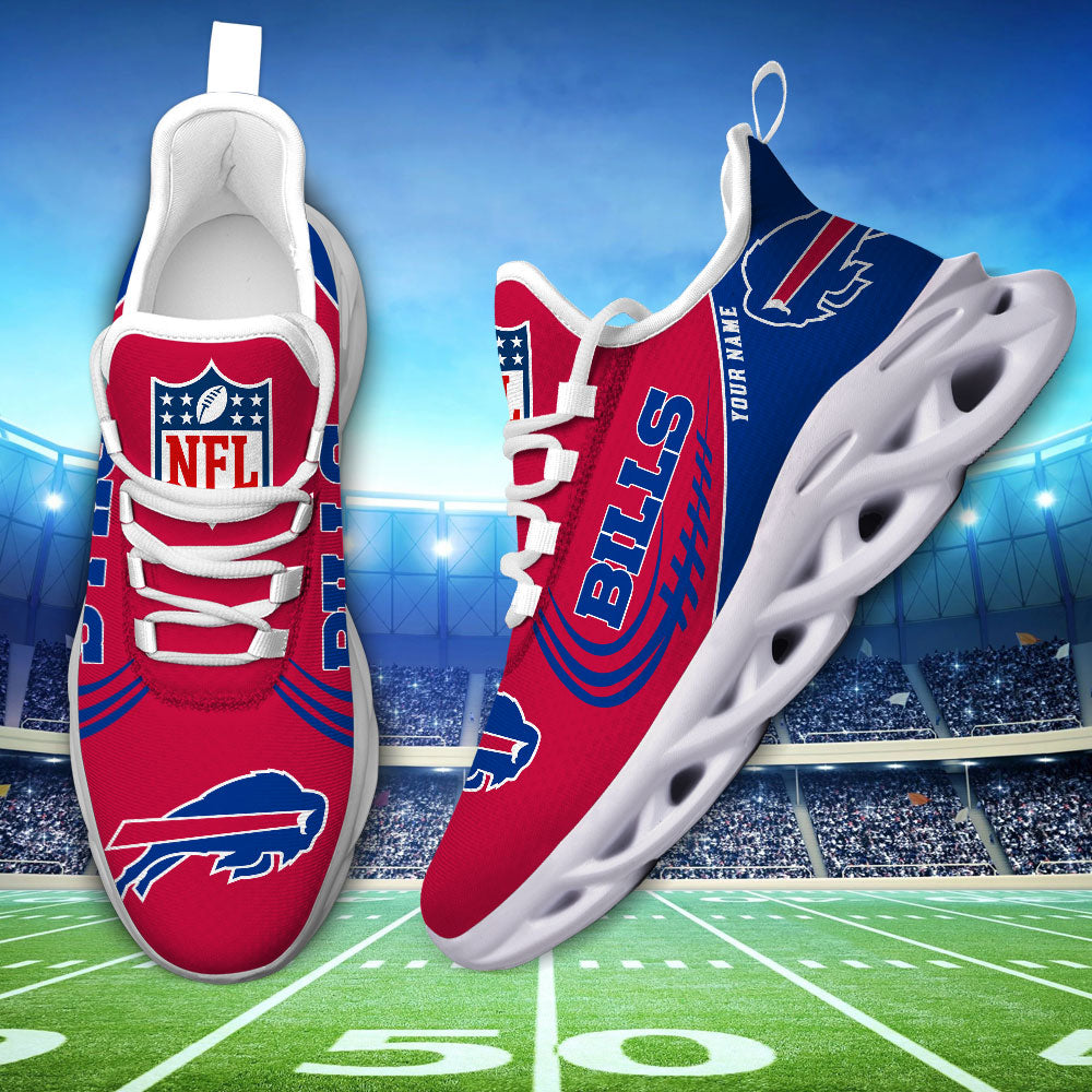 Personalized Buffalo Bills NFL Max Soul Shoes Sneakers for Men And Women – NFL Football Fan Shoes, Team Sneakers - Image 3