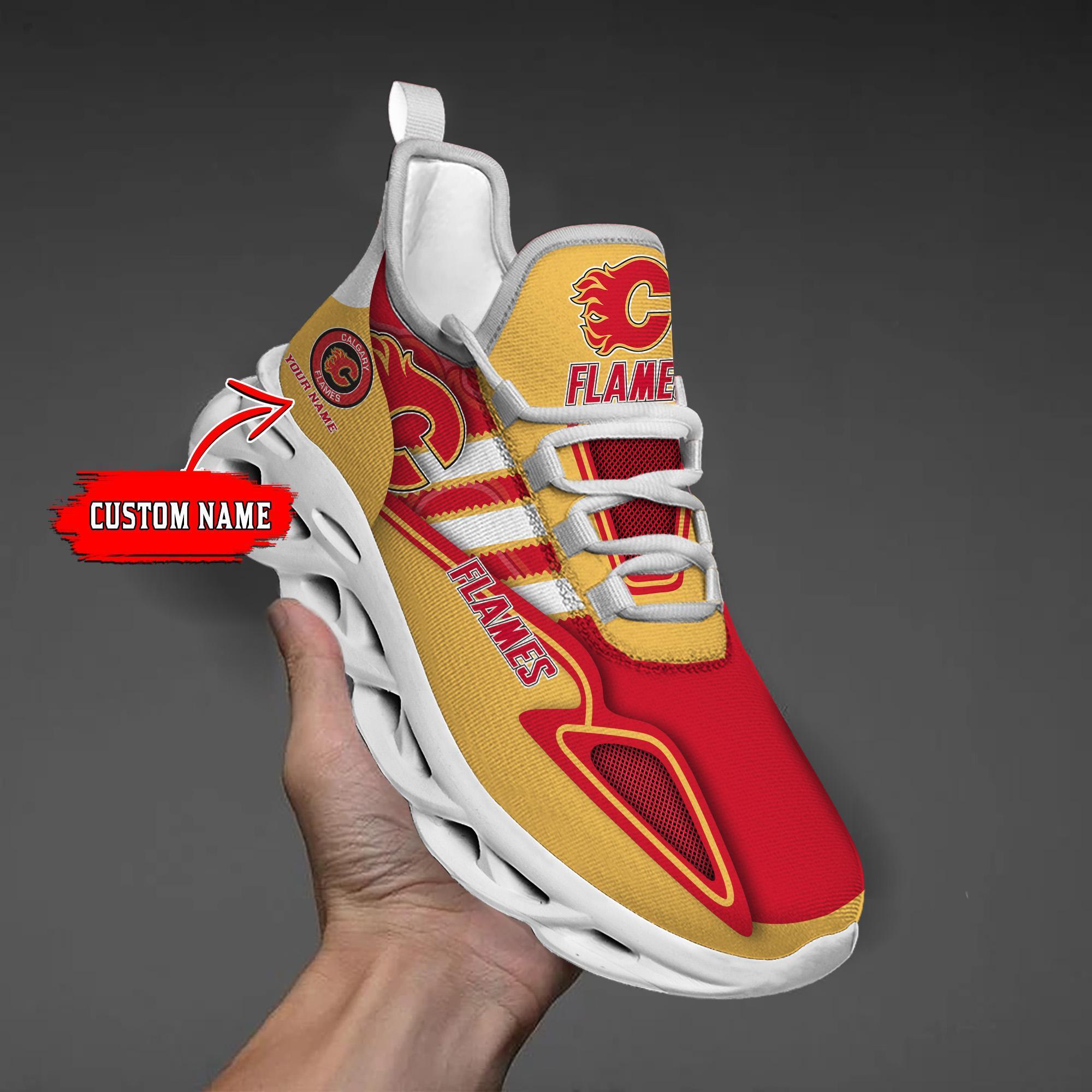 Personalized Calgary Flames Max Soul Shoes Sneakers for Men And Women – Casual Shoes, Streetwear Shoes