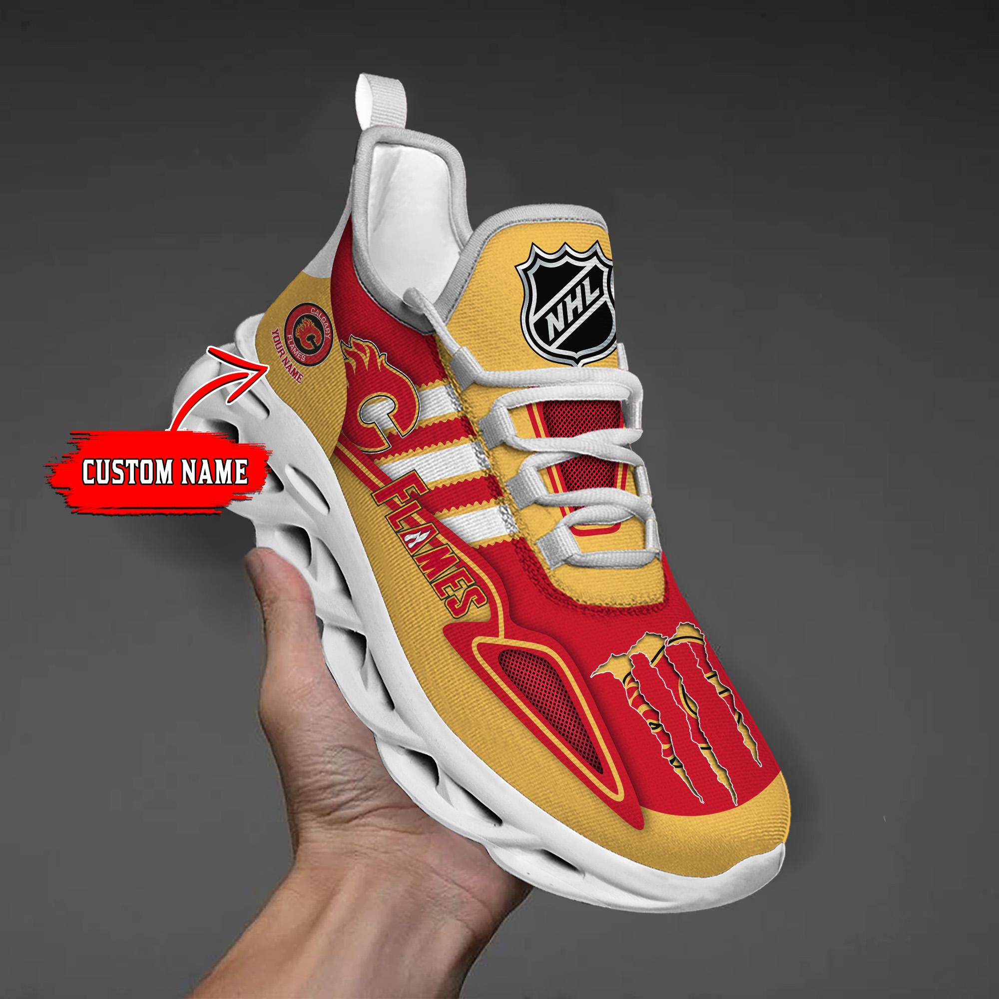 Personalized Calgary Flames Max Soul Shoes Sneakers for Men And Women – Casual Shoes, Streetwear Shoes