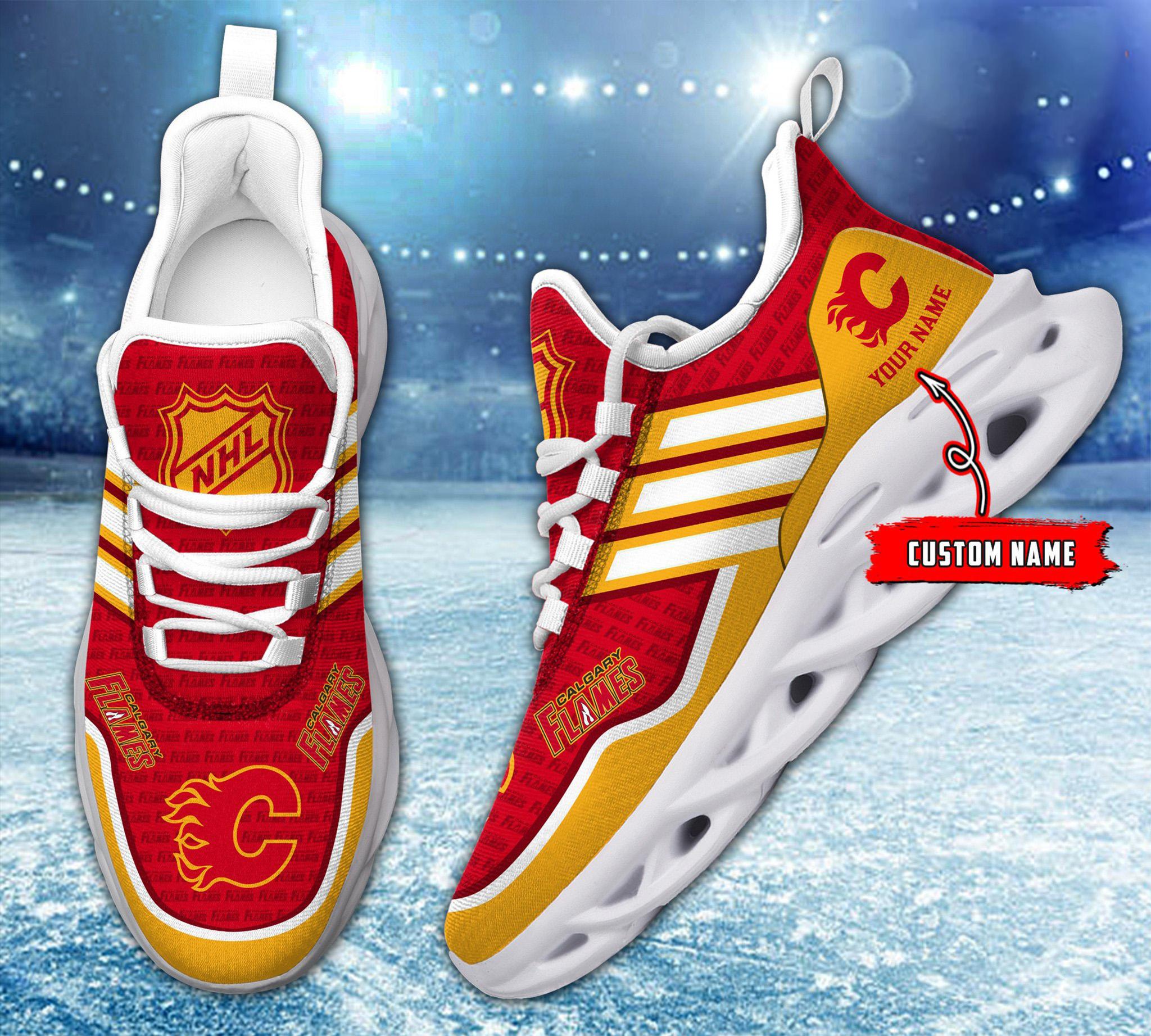 Personalized Calgary Flames Max Soul Shoes Sneakers for Men And Women – Casual Shoes, Streetwear Shoes