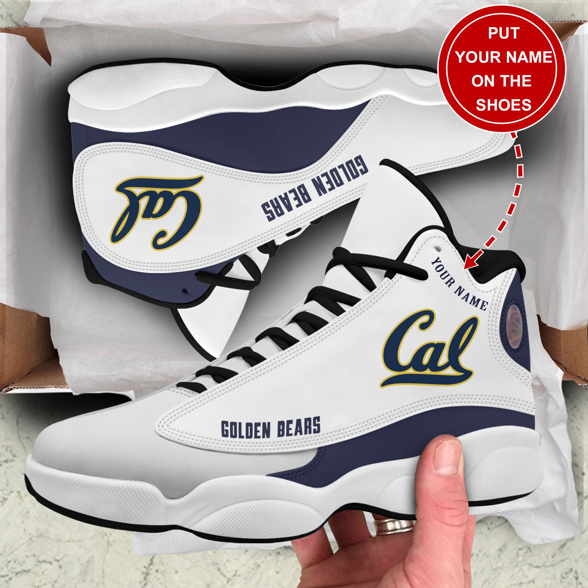 Personalized California Golden Bears JD13 Sneakers Shoes for Men & Women | Custom Fan Gift