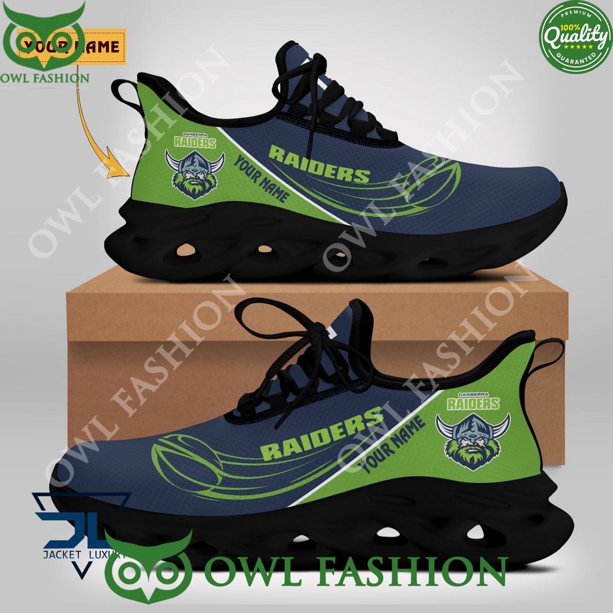 Personalized Canberra Raiders Max Soul Shoes Sneakers for Men And Women – NFL Football Fan Shoes, Team Sneakers - Image 4