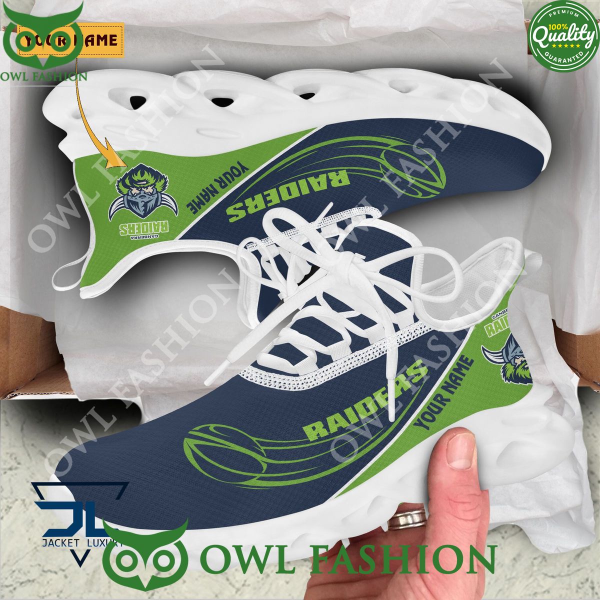 Personalized Canberra Raiders Max Soul Shoes Sneakers for Men And Women – NFL Football Fan Shoes, Team Sneakers - Image 3
