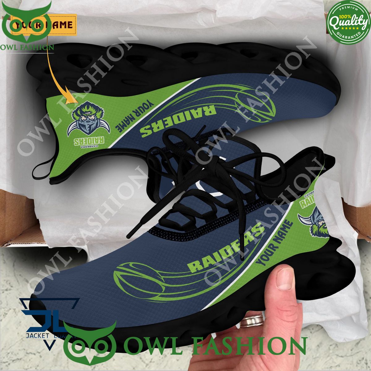 Personalized Canberra Raiders Max Soul Shoes Sneakers for Men And Women – NFL Football Fan Shoes, Team Sneakers - Image 5