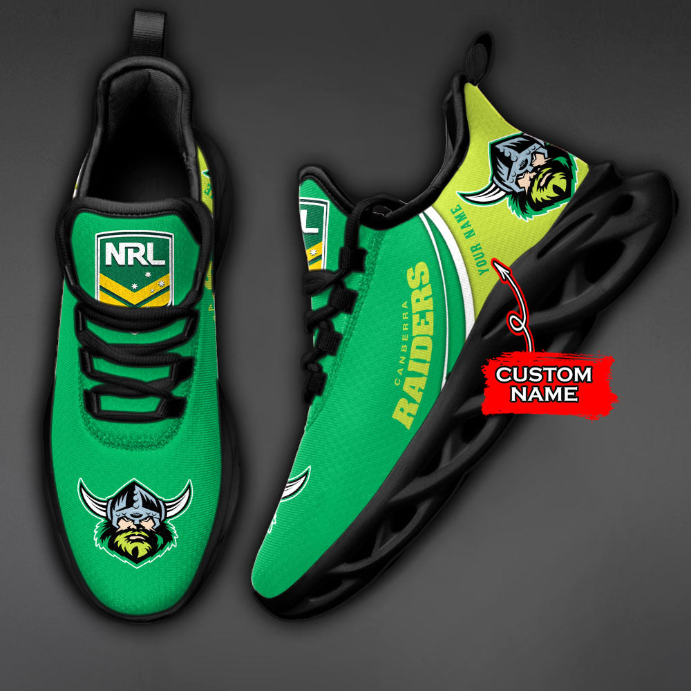 Personalized Canberra Raiders NRL Max Soul Shoes Sneakers for Men And Women – NFL Football Fan Shoes, Team Sneakers