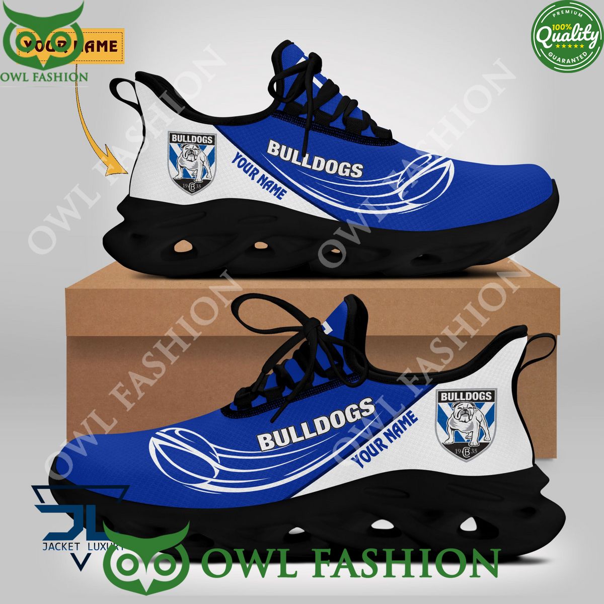 Personalized Canterbury Bankstown Bulldogs Max Soul Shoes Sneakers for Men And Women – Casual Shoes, Streetwear Shoes - Image 4