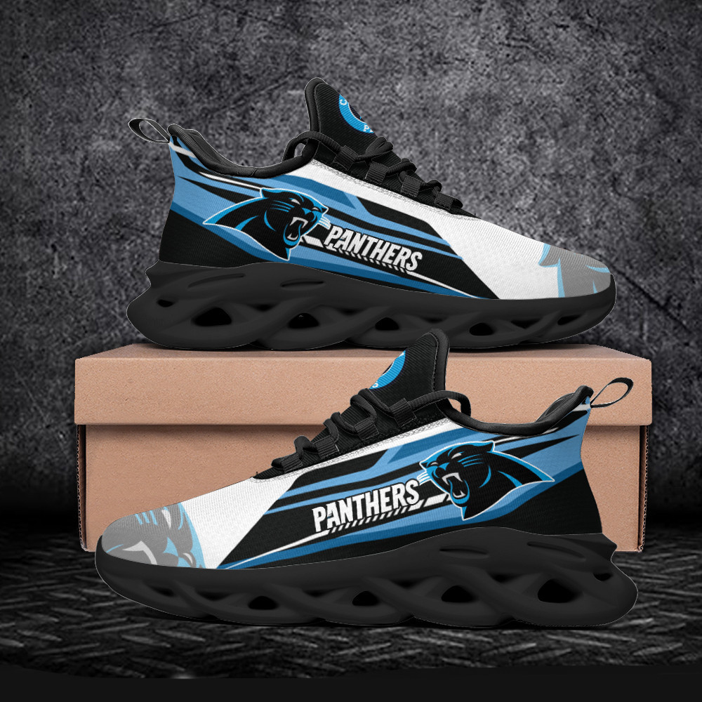 Personalized Carolina Panthers Max Soul Shoes Sneakers for Men And Women – NFL Football Fan Shoes, Team Sneakers