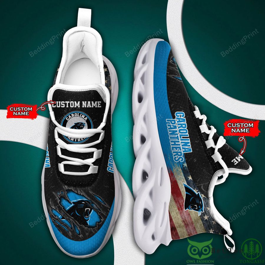 Personalized Carolina Panthers Max Soul Shoes Sneakers for Men And Women – NFL Football Fan Shoes, Team Sneakers