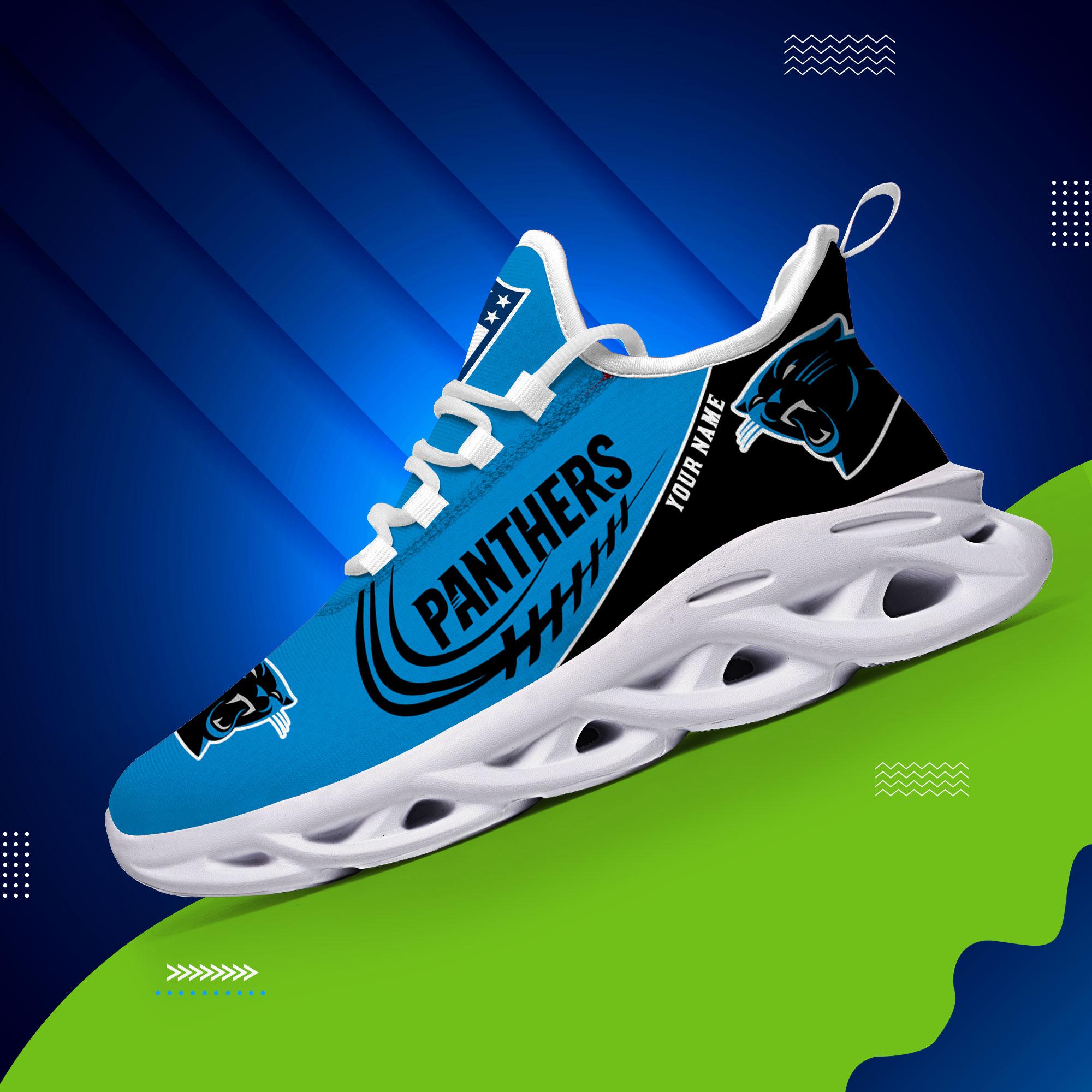 Personalized Carolina Panthers Max Soul Shoes Sneakers for Men And Women – NFL Football Fan Shoes, Team Sneakers - Image 3