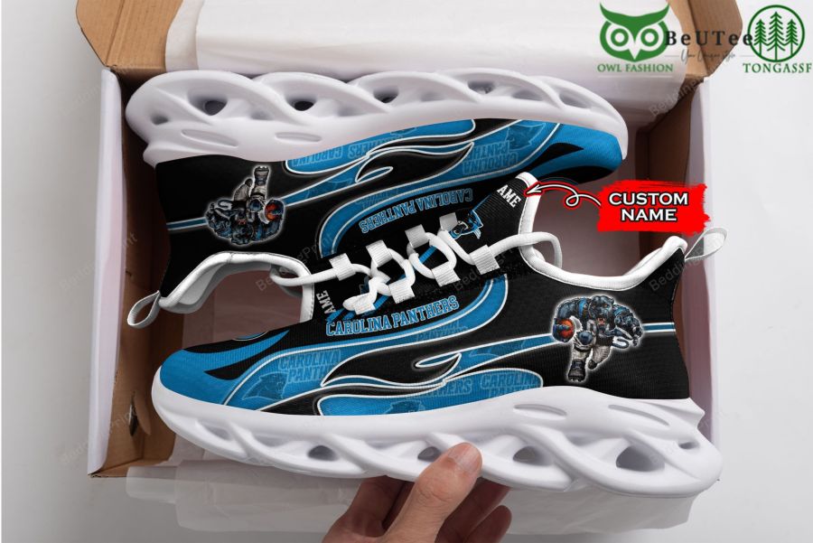 Personalized Carolina Panthers Max Soul Shoes Sneakers for Men And Women – NFL Football Fan Shoes, Team Sneakers