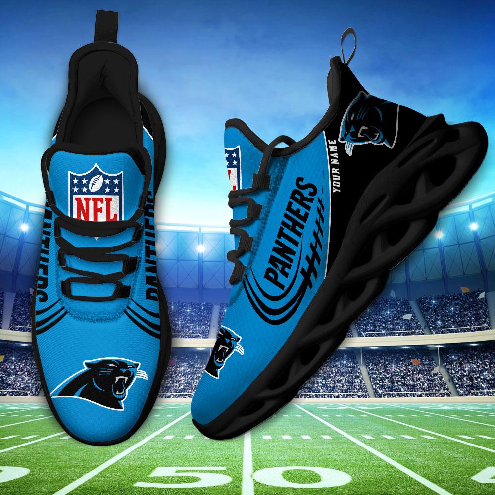 Personalized Carolina Panthers Max Soul Shoes Sneakers for Men And Women – NFL Football Fan Shoes, Team Sneakers - Image 4