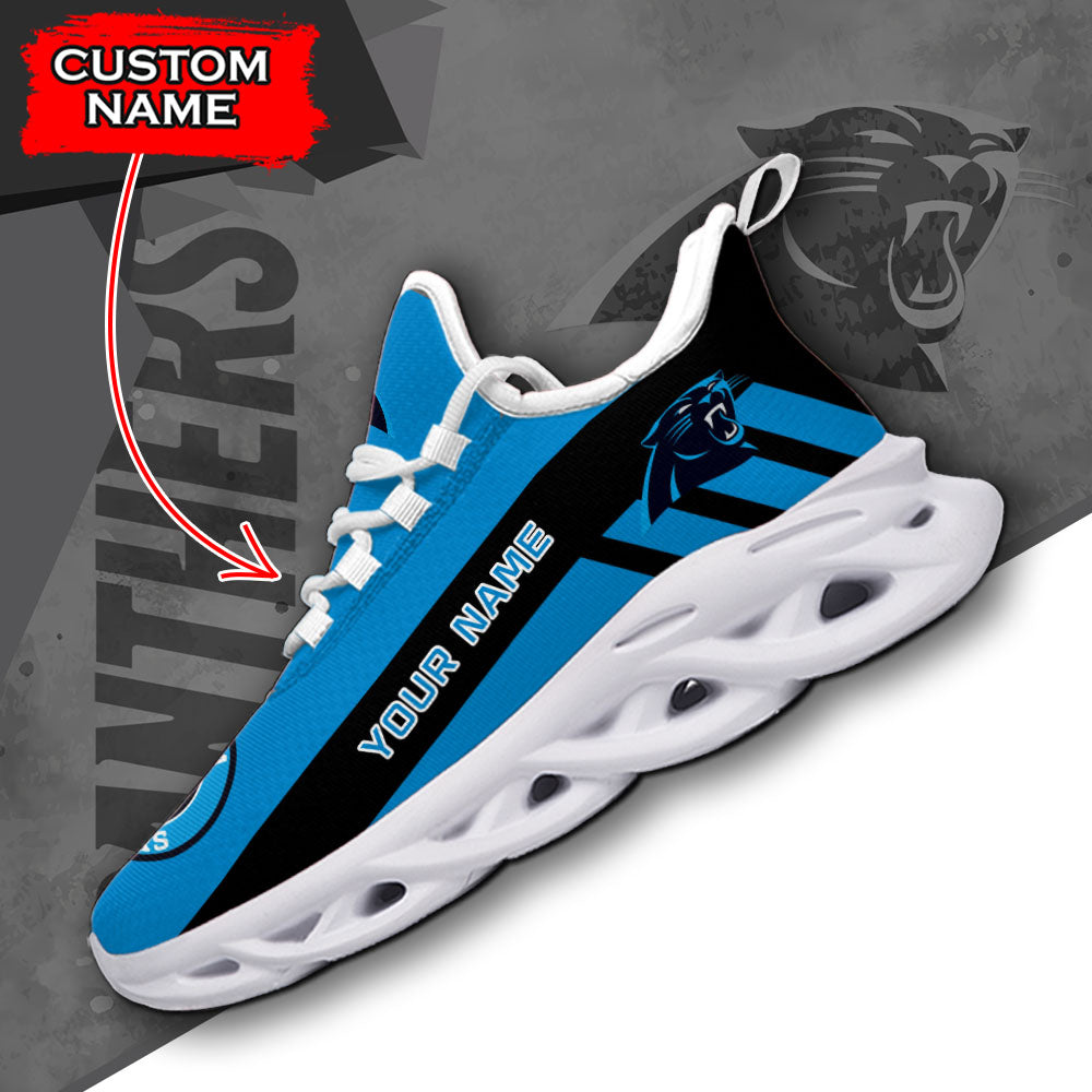 Personalized Carolina Panthers NFL Max Soul Shoes Sneakers for Men And Women – NFL Football Fan Shoes, Team Sneakers
