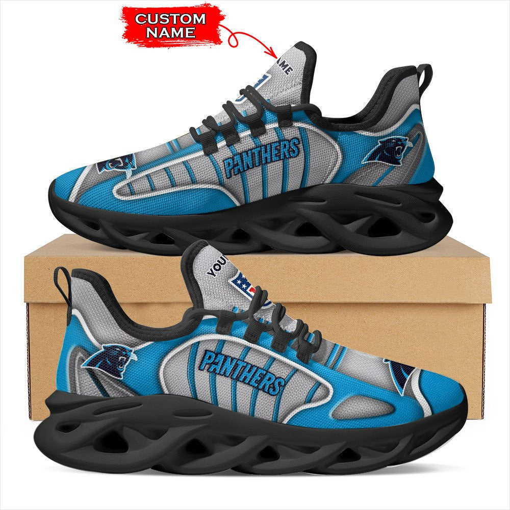 Personalized Carolina Panthers NFL Max Soul Shoes Sneakers for Men And Women – NFL Football Fan Shoes, Team Sneakers - Image 4