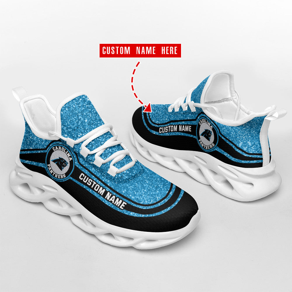 Personalized Carolina Panthers NFL Max Soul Shoes Sneakers for Men And Women – NFL Football Fan Shoes, Team Sneakers - Image 4