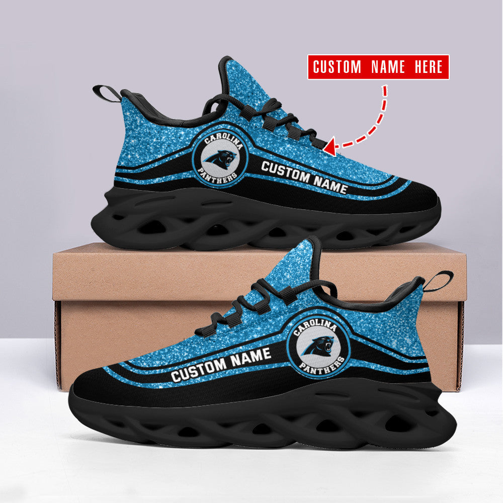 Personalized Carolina Panthers NFL Max Soul Shoes Sneakers for Men And Women – NFL Football Fan Shoes, Team Sneakers