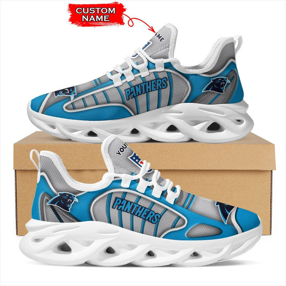 Personalized Carolina Panthers NFL Max Soul Shoes Sneakers for Men And Women – NFL Football Fan Shoes, Team Sneakers