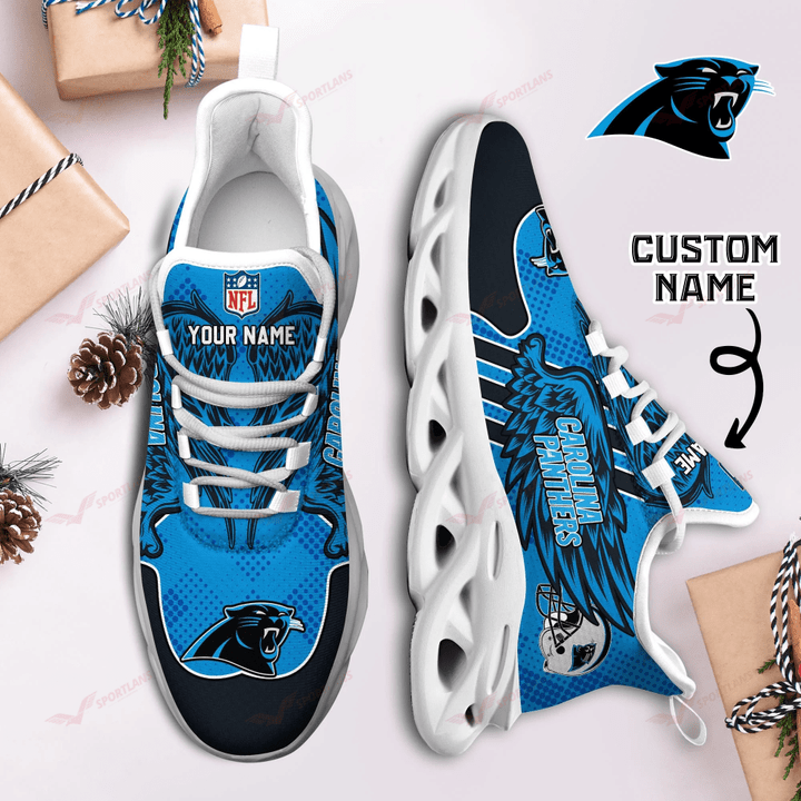Personalized Carolina Panthers NFL Max Soul Shoes Sneakers for Men And Women – NFL Football Fan Shoes, Team Sneakers