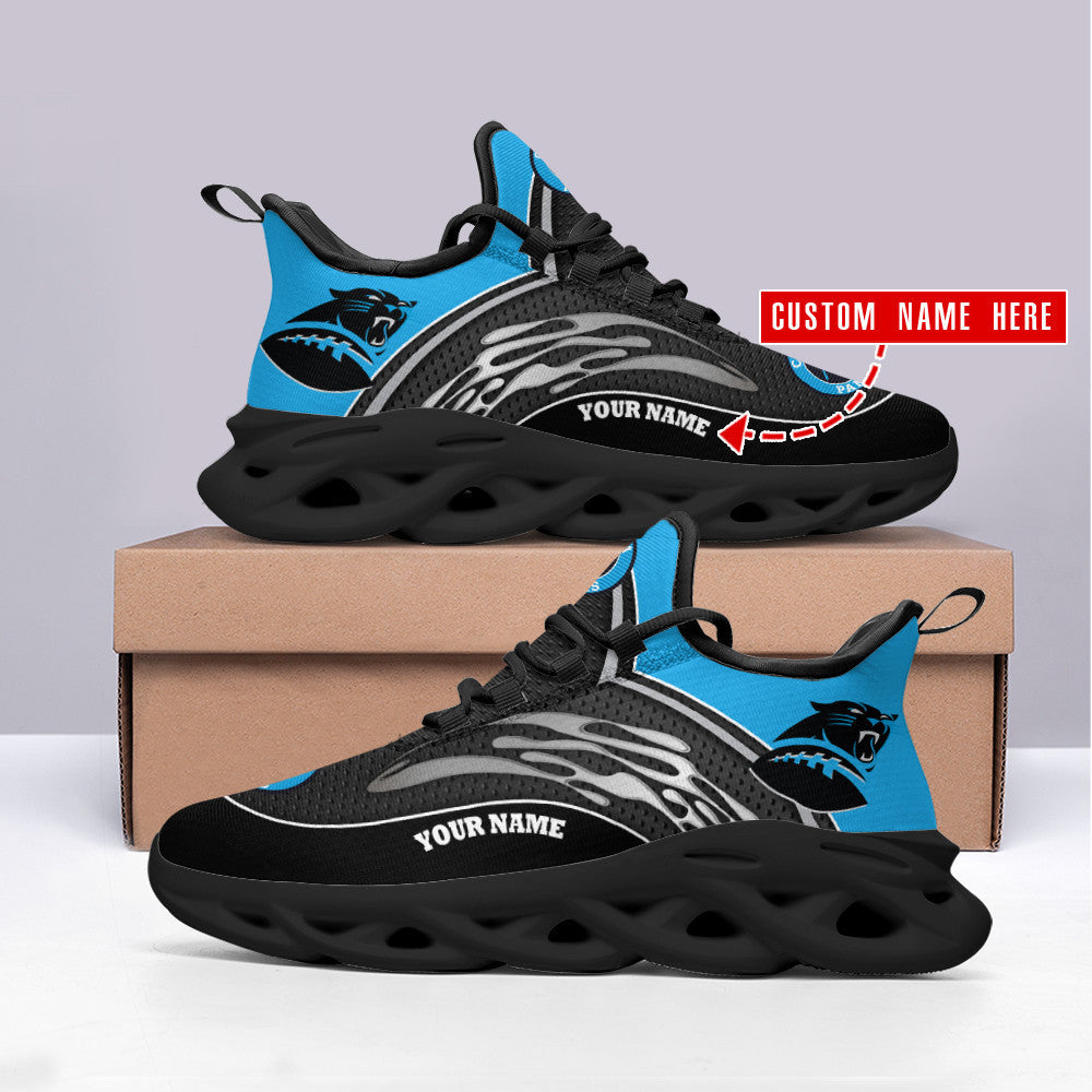 Personalized Carolina Panthers NFL Max Soul Shoes Sneakers for Men And Women – NFL Football Fan Shoes, Team Sneakers