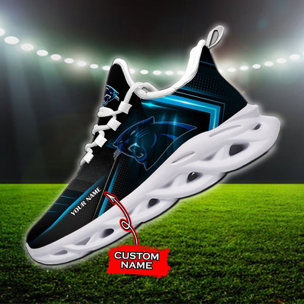Personalized Carolina Panthers NFL Max Soul Shoes Sneakers for Men And Women – NFL Football Fan Shoes, Team Sneakers