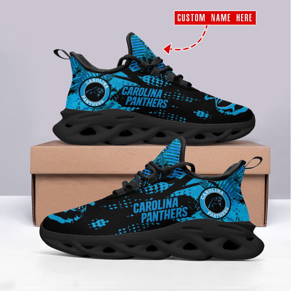Personalized Carolina Panthers NFL Max Soul Shoes Sneakers for Men And Women – NFL Football Fan Shoes, Team Sneakers