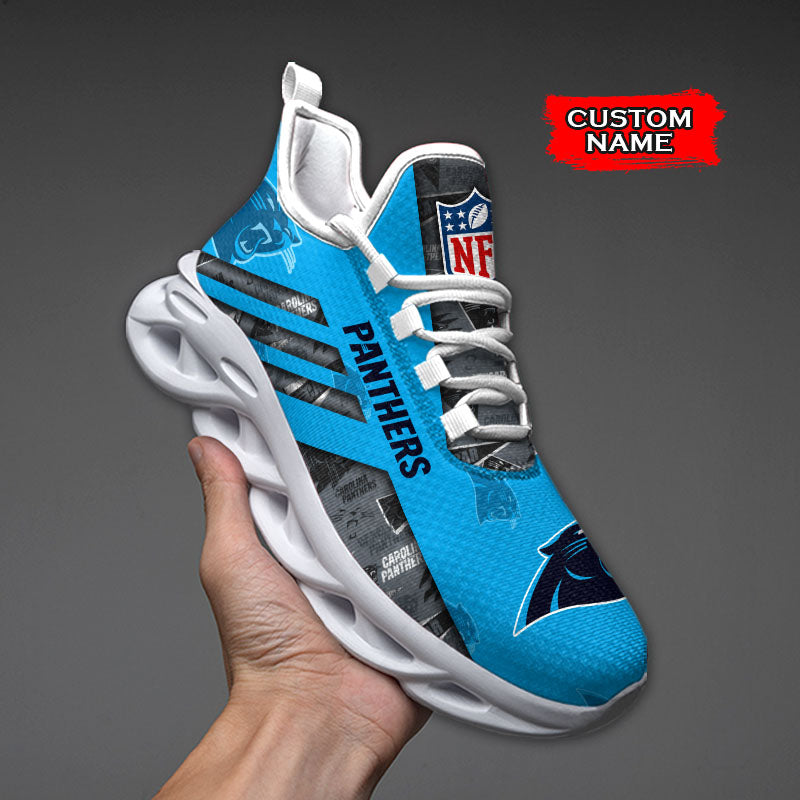Personalized Carolina Panthers NFL Max Soul Shoes Sneakers for Men And Women – NFL Football Fan Shoes, Team Sneakers