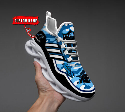 Personalized Carolina Panthers NFL Max Soul Shoes Sneakers for Men And Women – NFL Football Fan Shoes, Team Sneakers