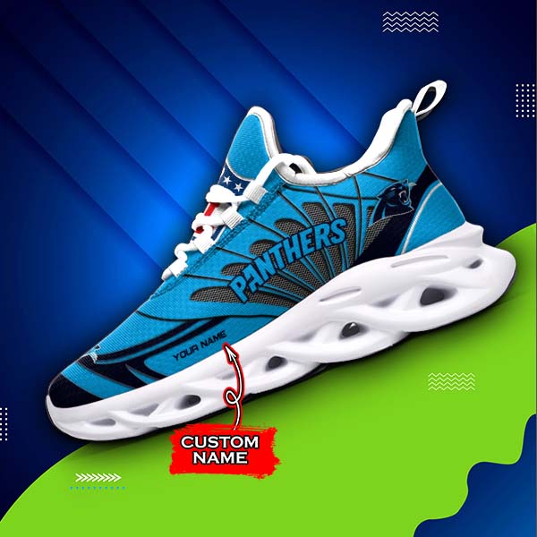 Personalized Carolina Panthers NFL Max Soul Shoes Sneakers for Men And Women – NFL Football Fan Shoes, Team Sneakers - Image 3