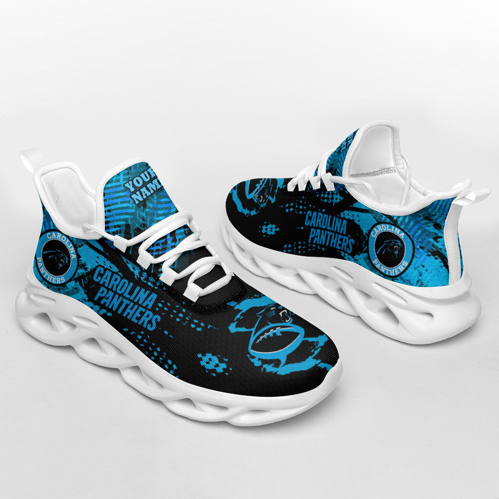Personalized Carolina Panthers NFL Max Soul Shoes Sneakers for Men And Women – NFL Football Fan Shoes, Team Sneakers - Image 4