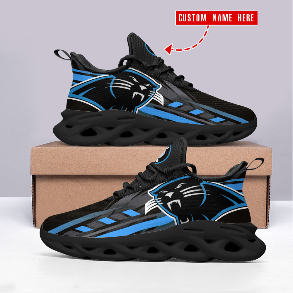 Personalized Carolina Panthers NFL Max Soul Shoes Sneakers for Men And Women – NFL Football Fan Shoes, Team Sneakers