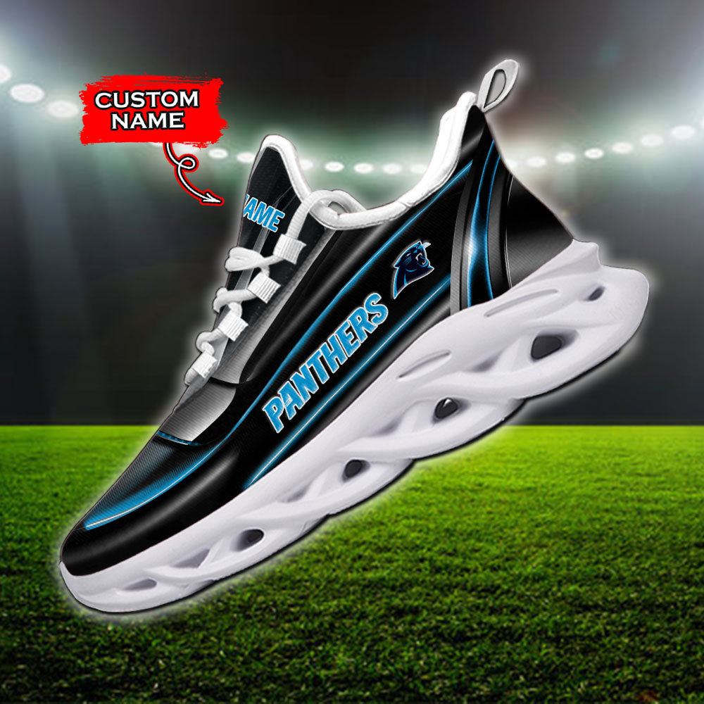 Personalized Carolina Panthers NFL Max Soul Shoes Sneakers for Men And Women – NFL Football Fan Shoes, Team Sneakers