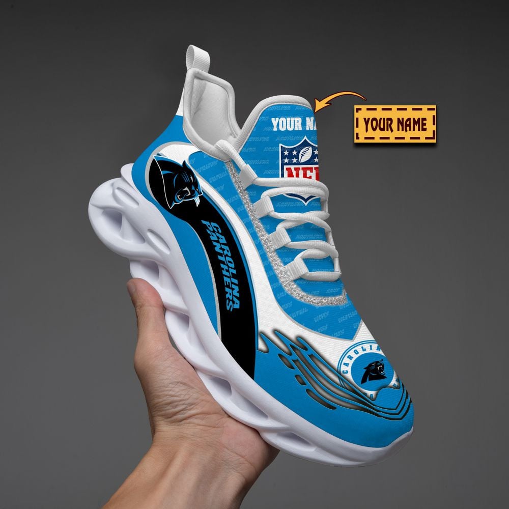 Personalized Carolina Panthers NFL Max Soul Shoes Sneakers for Men And Women – NFL Football Fan Shoes, Team Sneakers - Image 3