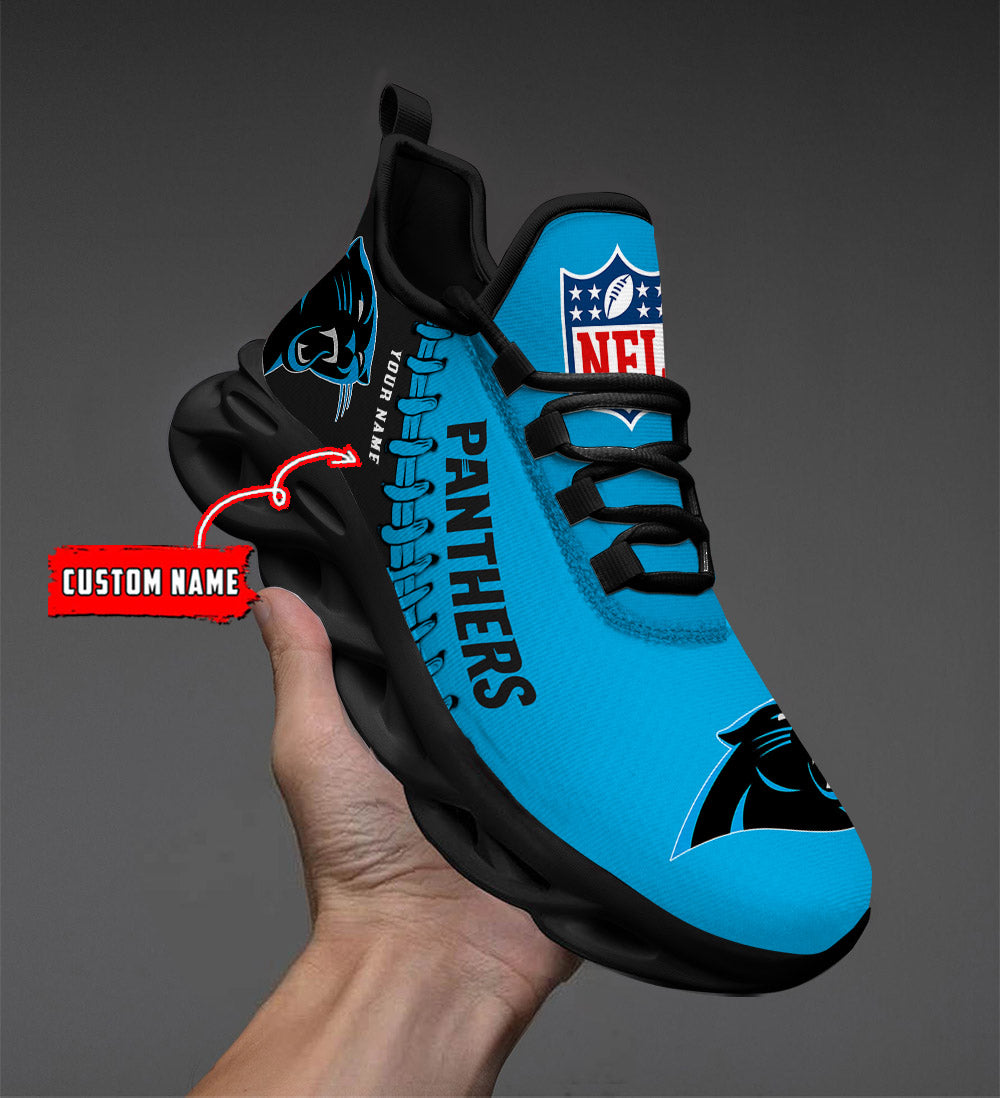 Personalized Carolina Panthers NFL Max Soul Shoes Sneakers for Men And Women – NFL Football Fan Shoes, Team Sneakers