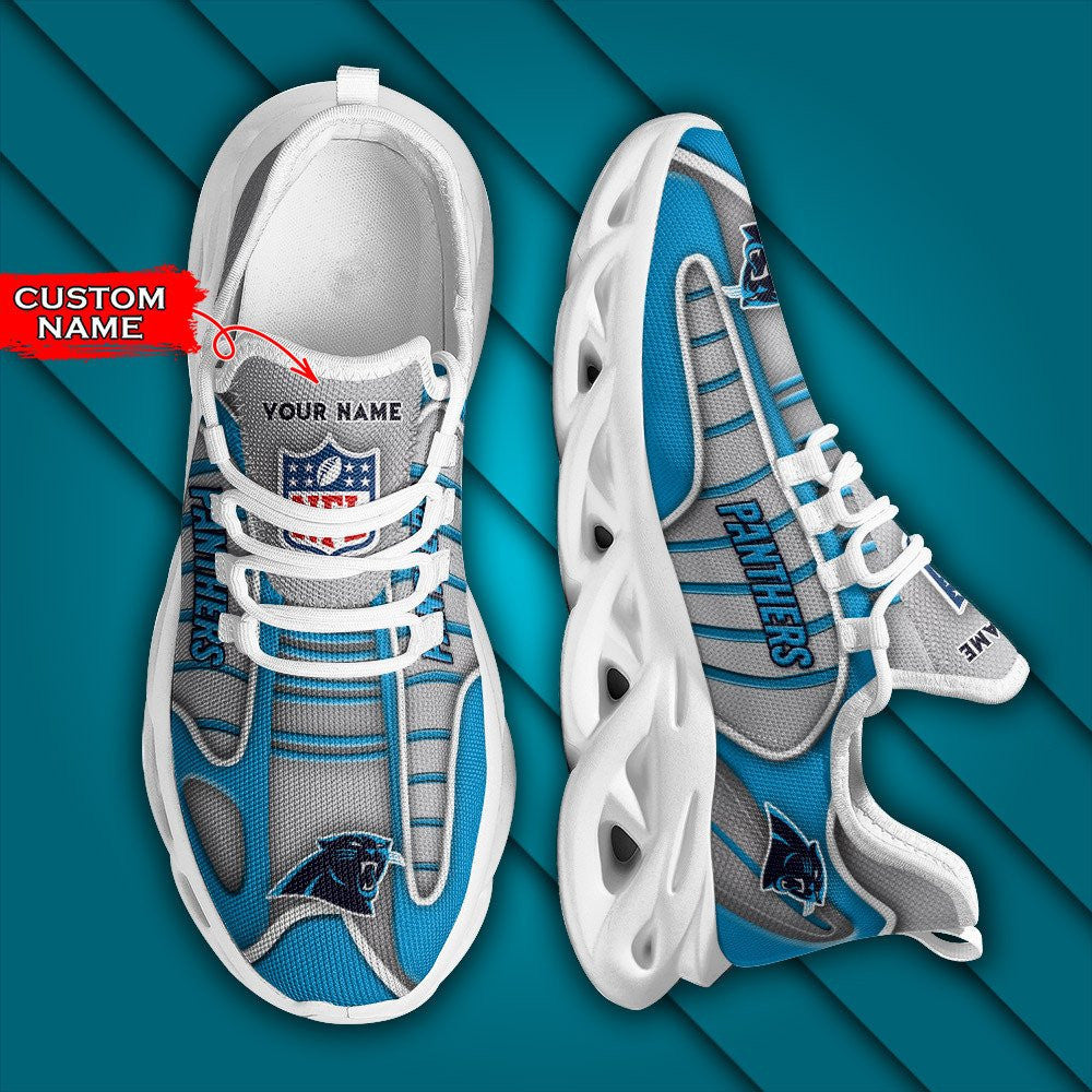 Personalized Carolina Panthers NFL Max Soul Shoes Sneakers for Men And Women – NFL Football Fan Shoes, Team Sneakers - Image 3
