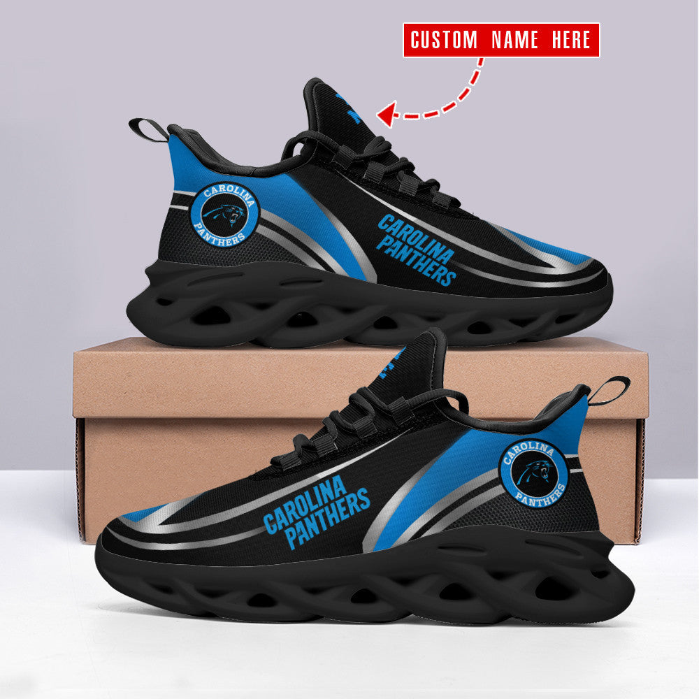 Personalized Carolina Panthers NFL Max Soul Shoes Sneakers for Men And Women – NFL Football Fan Shoes, Team Sneakers