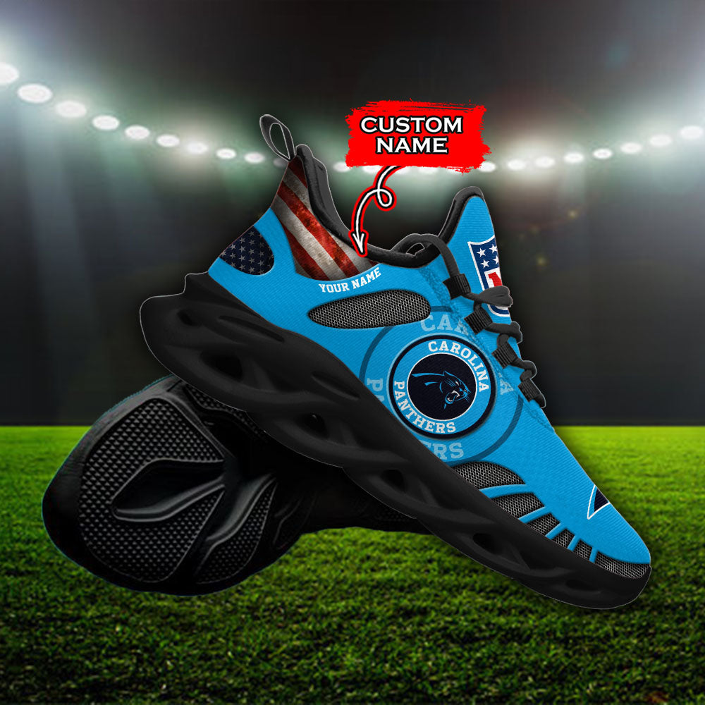 Personalized Carolina Panthers NFL Max Soul Shoes Sneakers for Men And Women – NFL Football Fan Shoes, Team Sneakers - Image 4