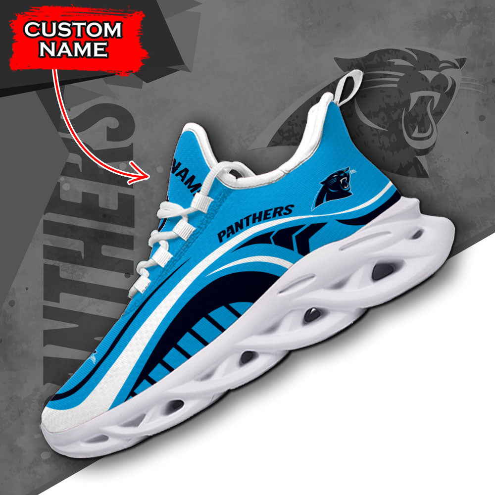 Personalized Carolina Panthers NFL Max Soul Shoes Sneakers for Men And Women – NFL Football Fan Shoes, Team Sneakers