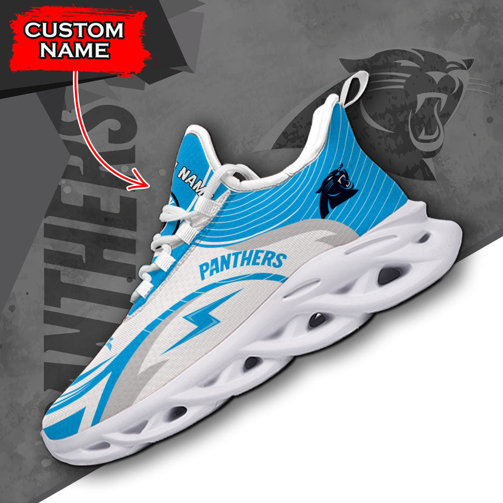 Personalized Carolina Panthers NFL Max Soul Shoes Sneakers for Men And Women – NFL Football Fan Shoes, Team Sneakers